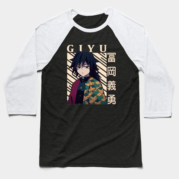 Giyu Tomioka - Demon Slayer Baseball T-Shirt by Otaku Emporium